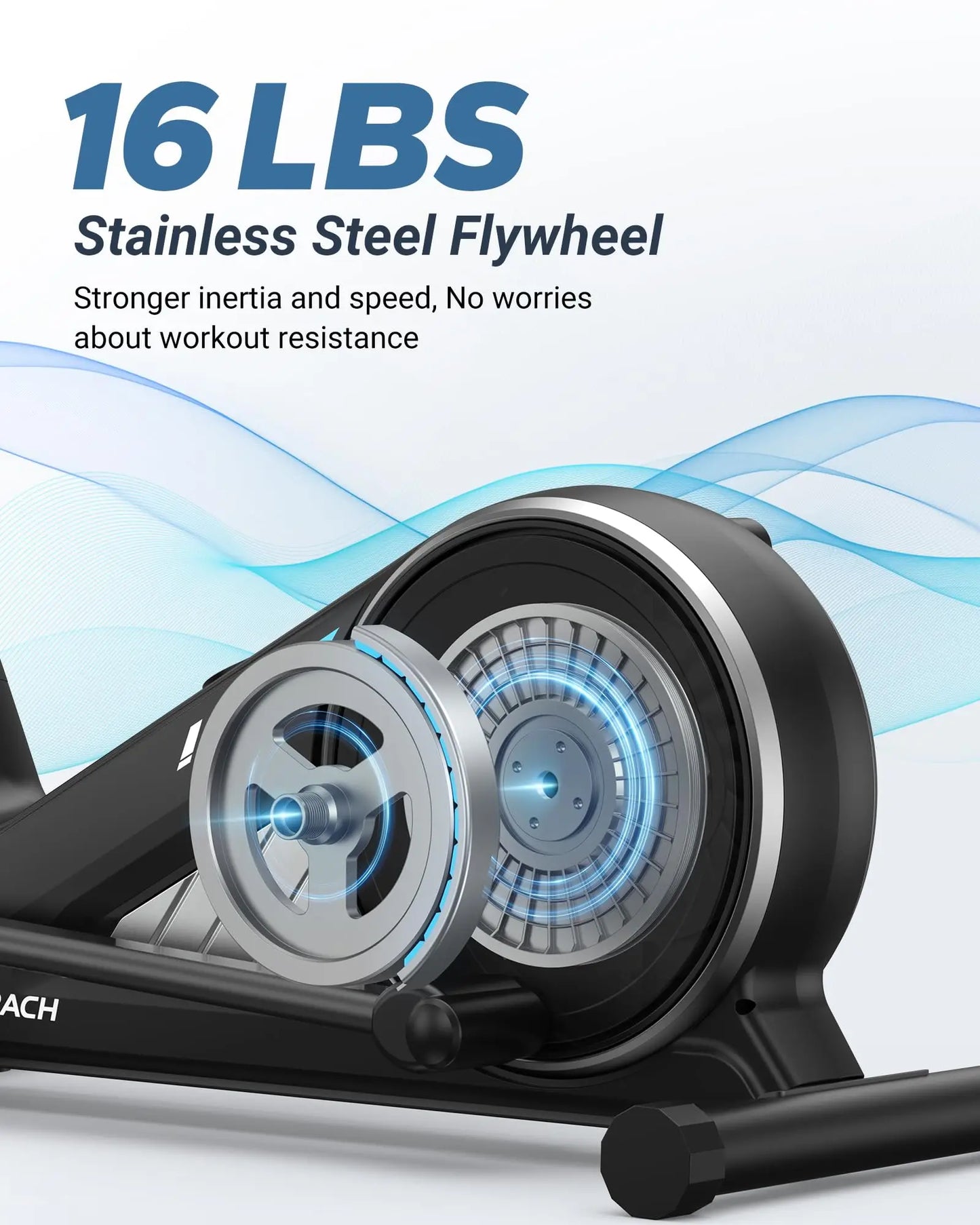 MERACH Elliptical Machine Elliptical Machine Home Hyper-Quiet Magnetic Drive System 16Levels Adjustable Resistance MERACH App