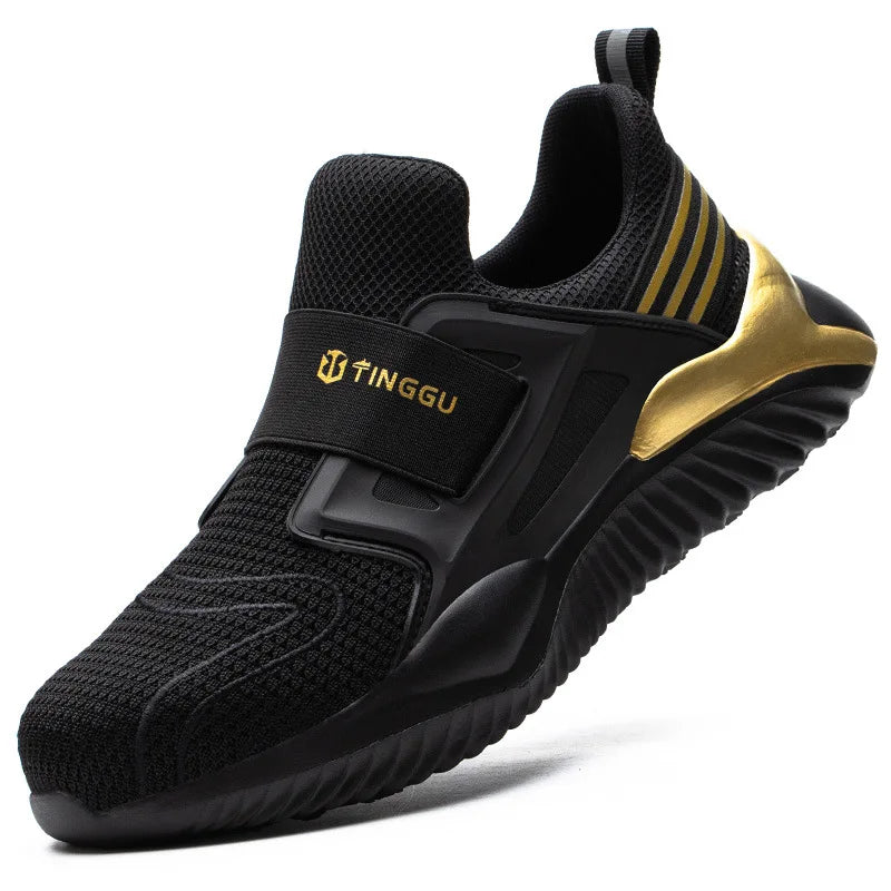 2025 Safety Shoes Men Steel Toe Cap Work Safety Shoes Sneakers Male Lightweight Work Boots Men Indestructible Work Shoes Male