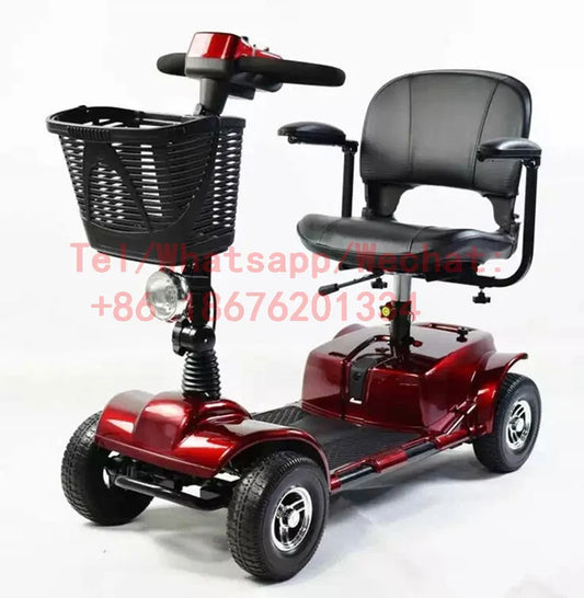 Electric Mobility Scooter 4 Wheel Portable Foldable Electric Cars for Elderly Disabled