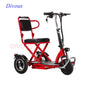 Factory Quality 12 Inches Rear Wheel Light Weight Folding Electric Scooters Disabled Elderly 3-wheels Tricycle