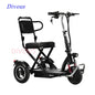 Factory Quality 12 Inches Rear Wheel Light Weight Folding Electric Scooters Disabled Elderly 3-wheels Tricycle