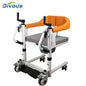 Old Man Home Care Commode Chair Toilet Shower Transfer Chair Bathroom Seat With Wheel patient lift