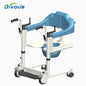 Old Man Home Care Commode Chair Toilet Shower Transfer Chair Bathroom Seat With Wheel patient lift