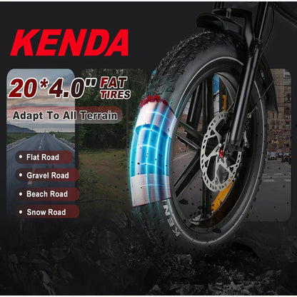 Full suspension mountain Electric Bicycle 1200W motor city folding Electric BIke 48V17AH battery 20*4.0 fat tire snow E-Bike