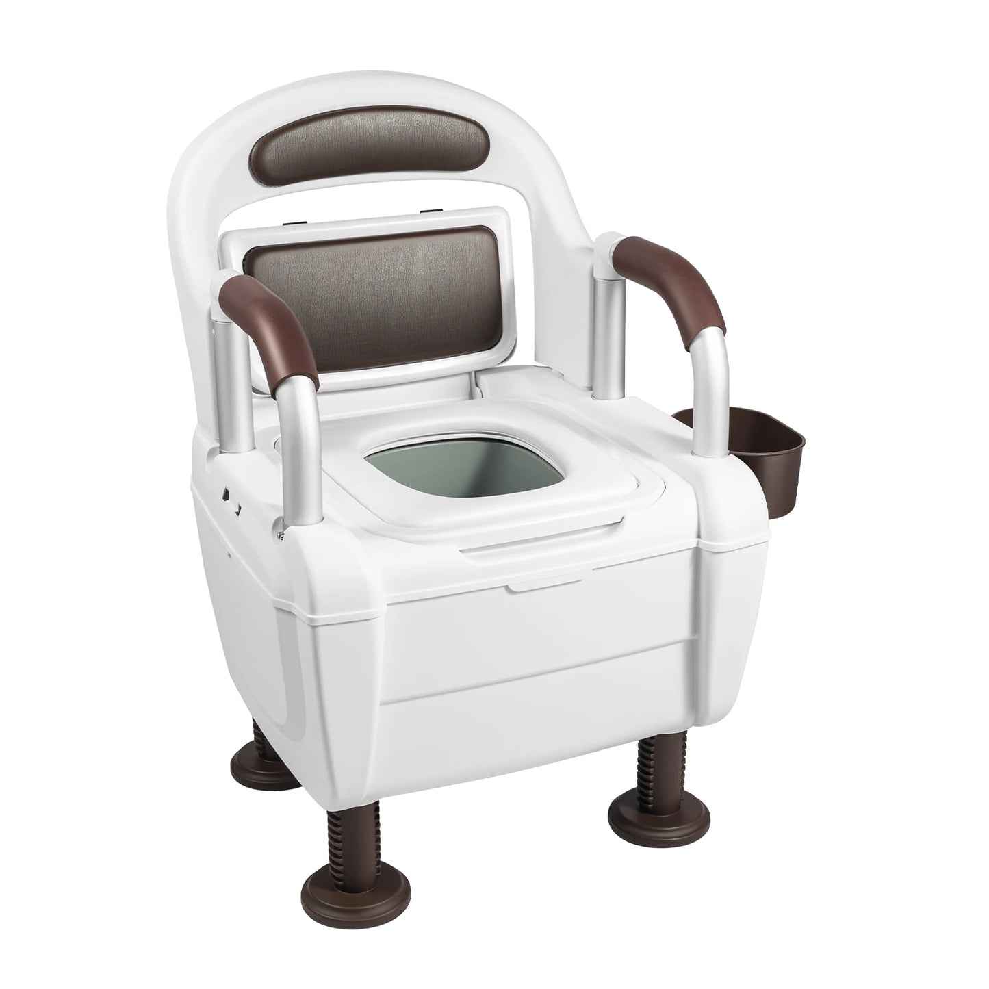 Bedside Commode Toilet Potty Chair with Adjustable Height Multi-functional Stable and  Waterproof for elderly pregnant women