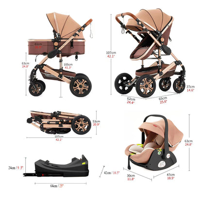 3 in 1 Baby Stroller,Baby Travel System,