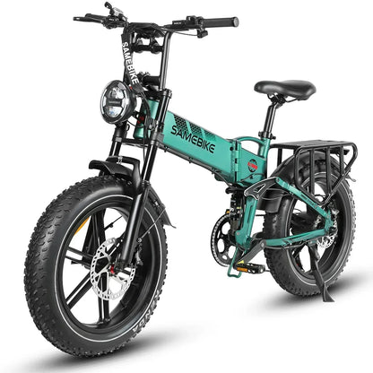 Full suspension mountain Electric Bicycle 1200W motor city folding Electric BIke 48V17AH battery 20*4.0 fat tire snow E-Bike