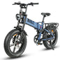 Full suspension mountain Electric Bicycle 1200W motor city folding Electric BIke 48V17AH battery 20*4.0 fat tire snow E-Bike