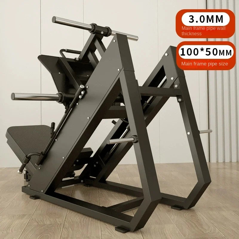 MIYAUP 45 Degree Hack Squat Seated Leg Press Machine Reverse Pedal Trainer Strength Fitness Gym Club Sports Equipment