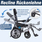 Electric Wheelchair for Adults Long Large Support Power WheelChair Seniors Folding Wheelchair