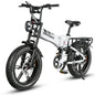 Full suspension mountain Electric Bicycle 1200W motor city folding Electric BIke 48V17AH battery 20*4.0 fat tire snow E-Bike