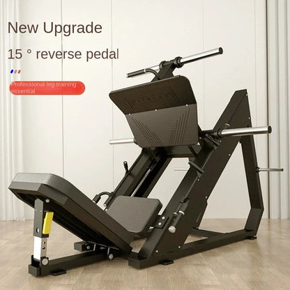 MIYAUP 45 Degree Hack Squat Seated Leg Press Machine Reverse Pedal Trainer Strength Fitness Gym Club Sports Equipment