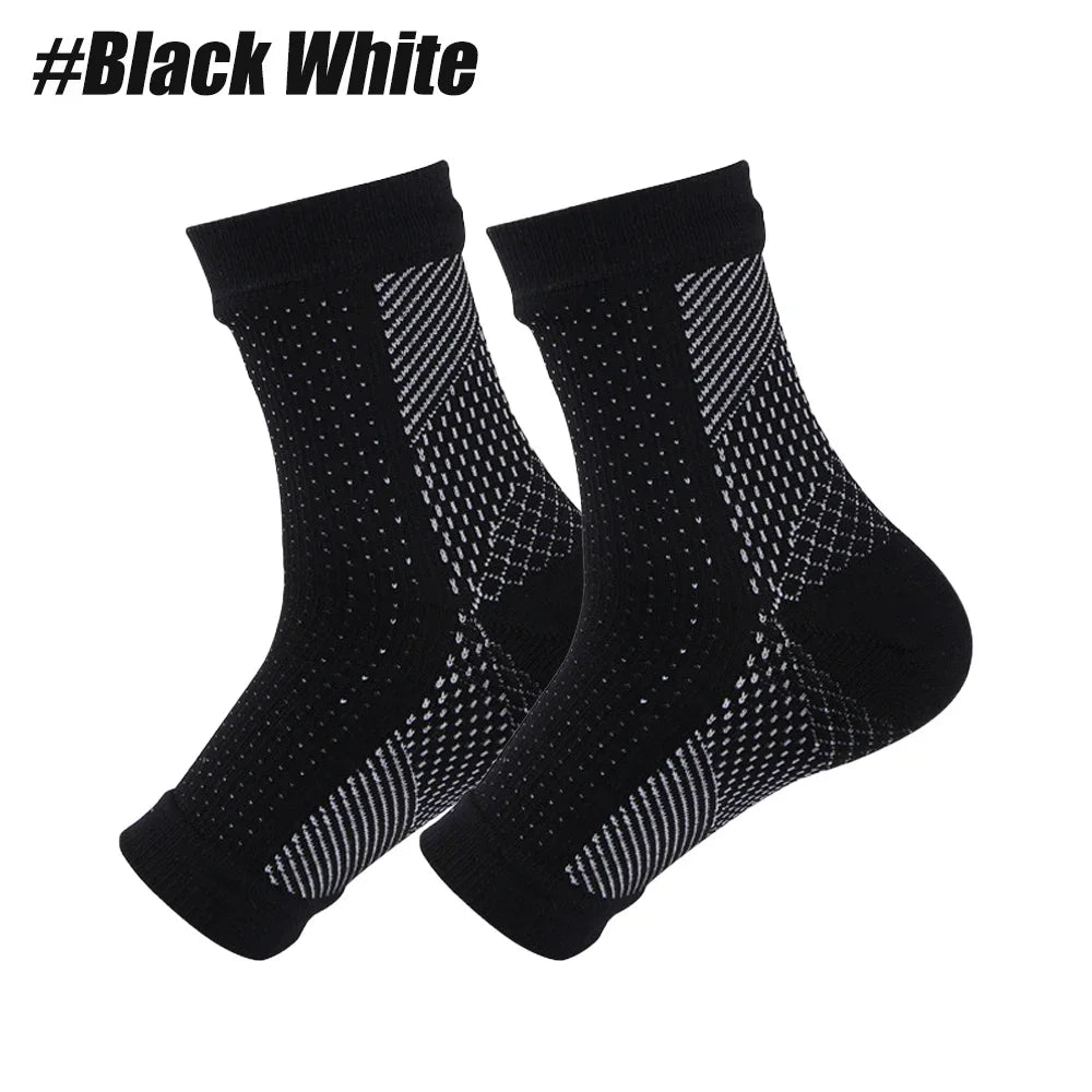 1Pair Nano Socks Neuropathy Socks Compression Sleeve For Ankle Swelling,Plantar Fasciitis,Neuropathy - Nano Brace For Women Men
