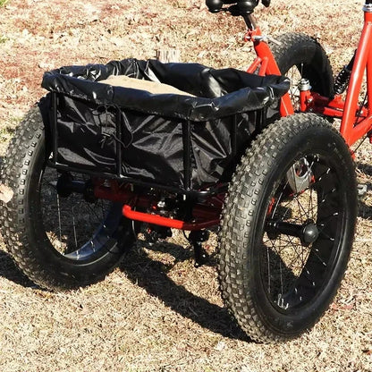 20inch cargo bike fat tire 4 wheel bicycle pedal four wheeler can be used as cargo for city travel with storage basket bicicleta