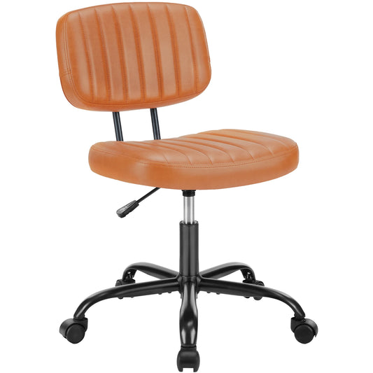 Armless Office Desk Chair Back Lumbar