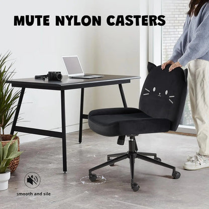 Kitty Cat Armless Office Desk Chair
