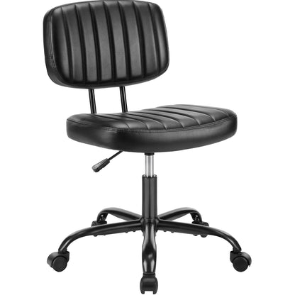 Armless Office Desk Chair Back Lumbar